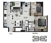 Área total construida 62 m²