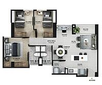 Área total construida 70 m²