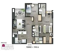 Área total construida 62,64 m²