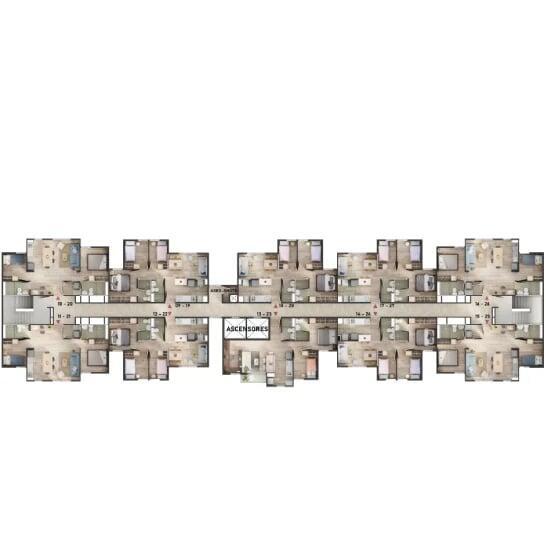 Planta Típica - Torre 1