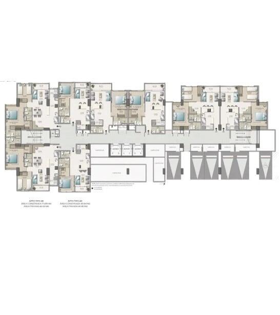Planta típica piso 6