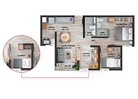 Área total construida 50,90 m²
