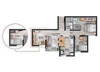 Área total construida 51,66 m²
