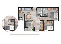 Área total construida 50,90 m²