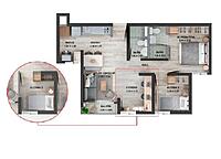 Área total construida 51,13 m²