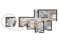 Área total construida 51,66 m²