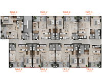 Planta Típica - Apartasuites T4